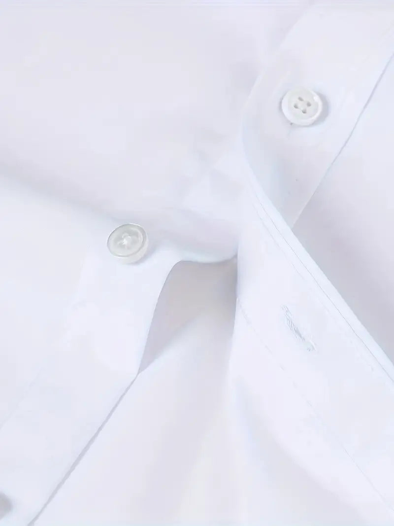 Hochwertiges Einfarbiges Slim-Fit-Hemd