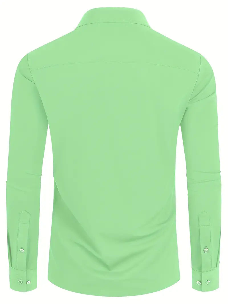Hochwertiges Einfarbiges Slim-Fit-Hemd
