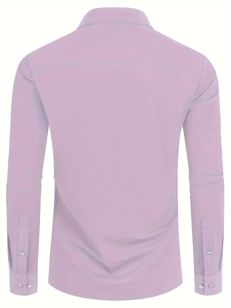Hochwertiges Einfarbiges Slim-Fit-Hemd
