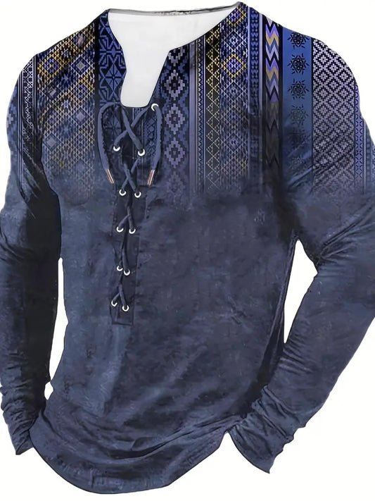 Langarmhemd im Bohemian-Stil