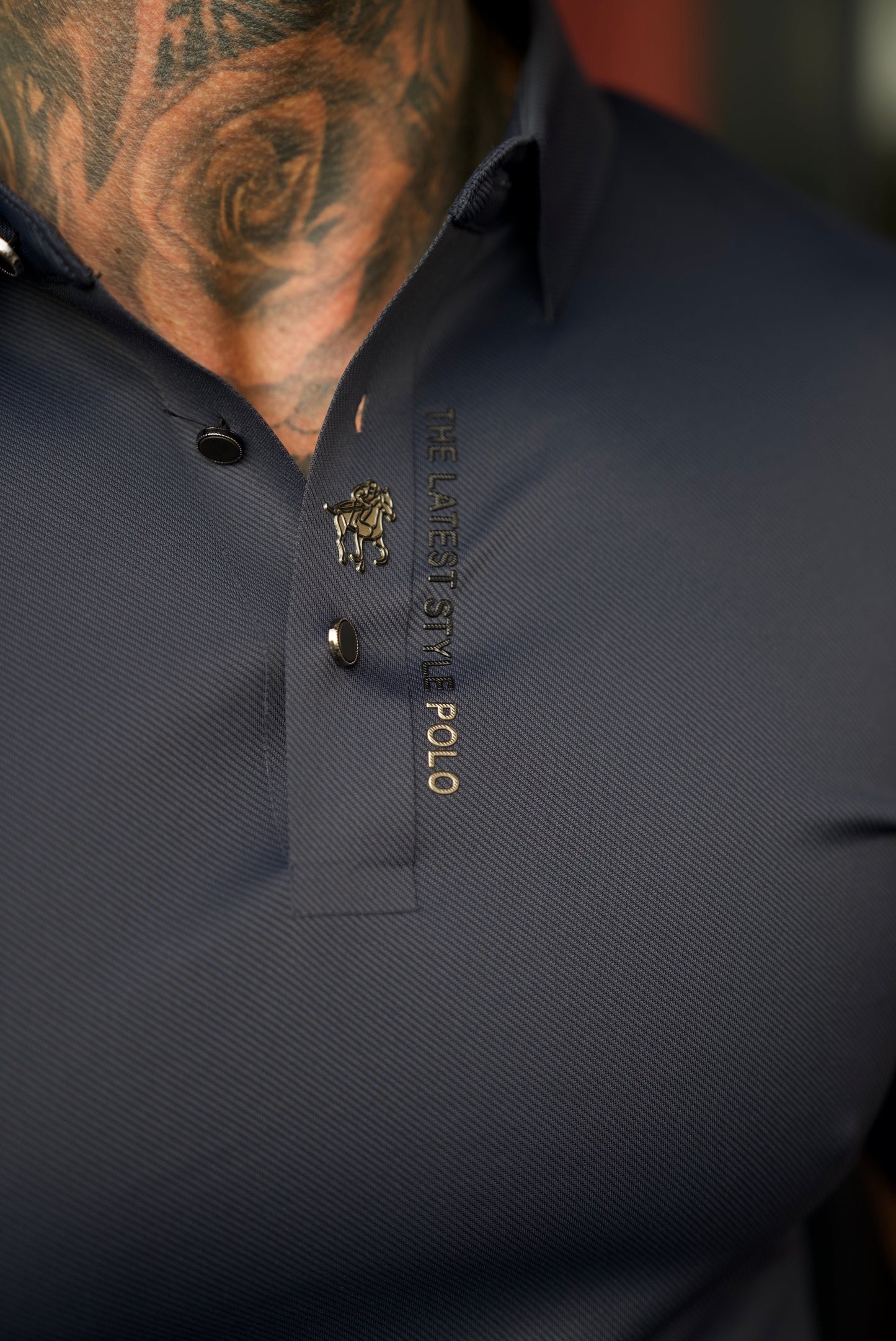 Faltenfreies Muscle Fit Polohemd
