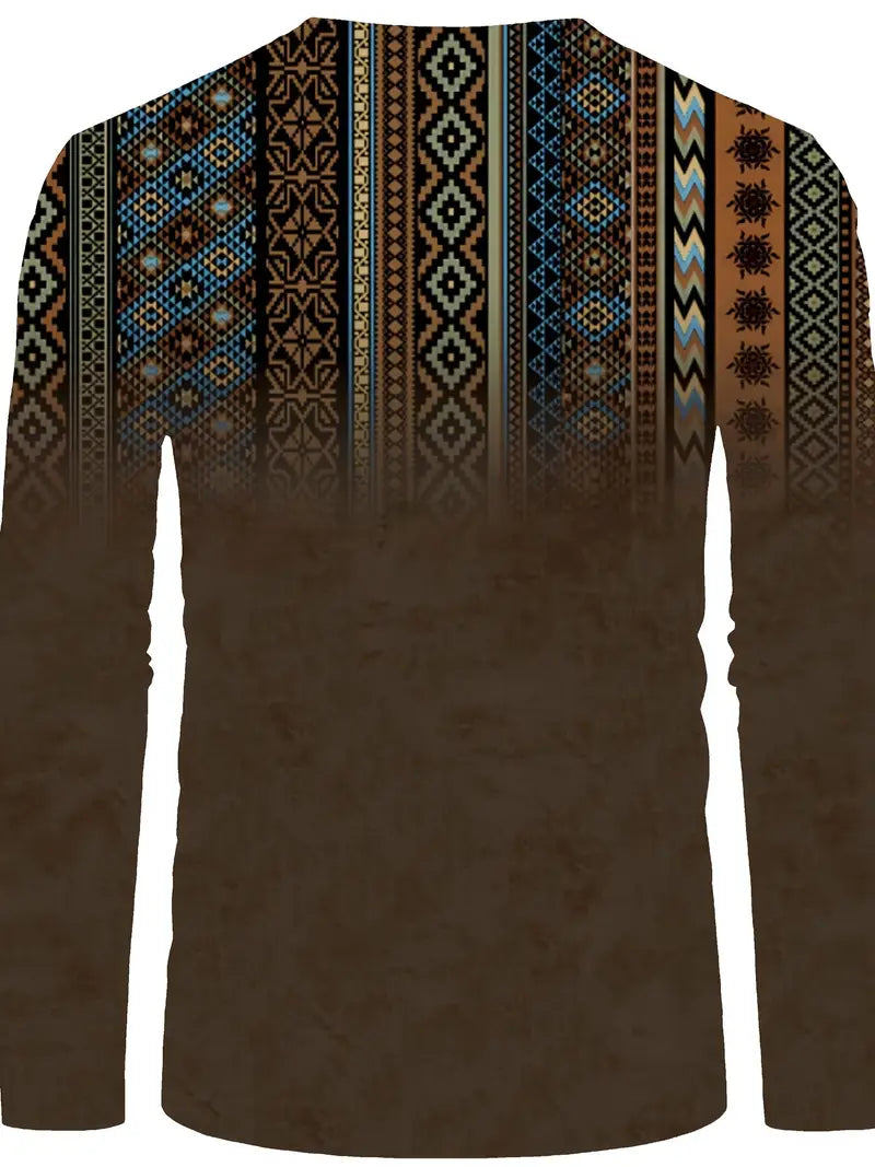 Langarmhemd im Bohemian-Stil