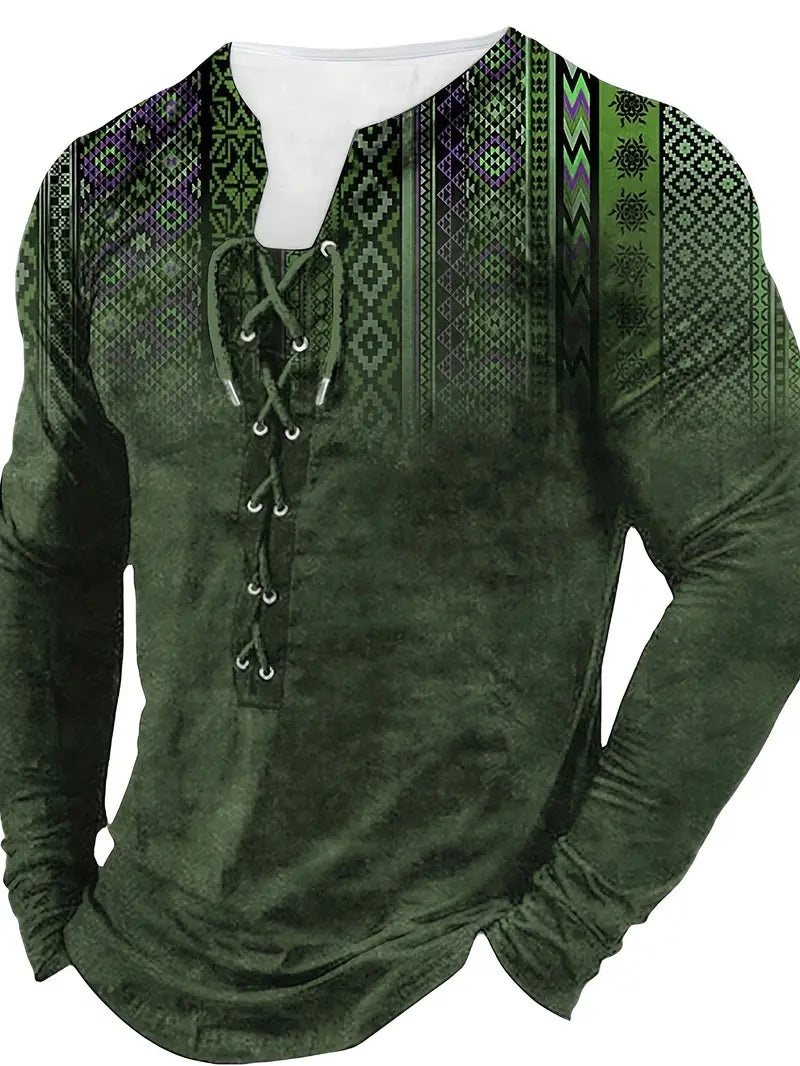 Langarmhemd im Bohemian-Stil