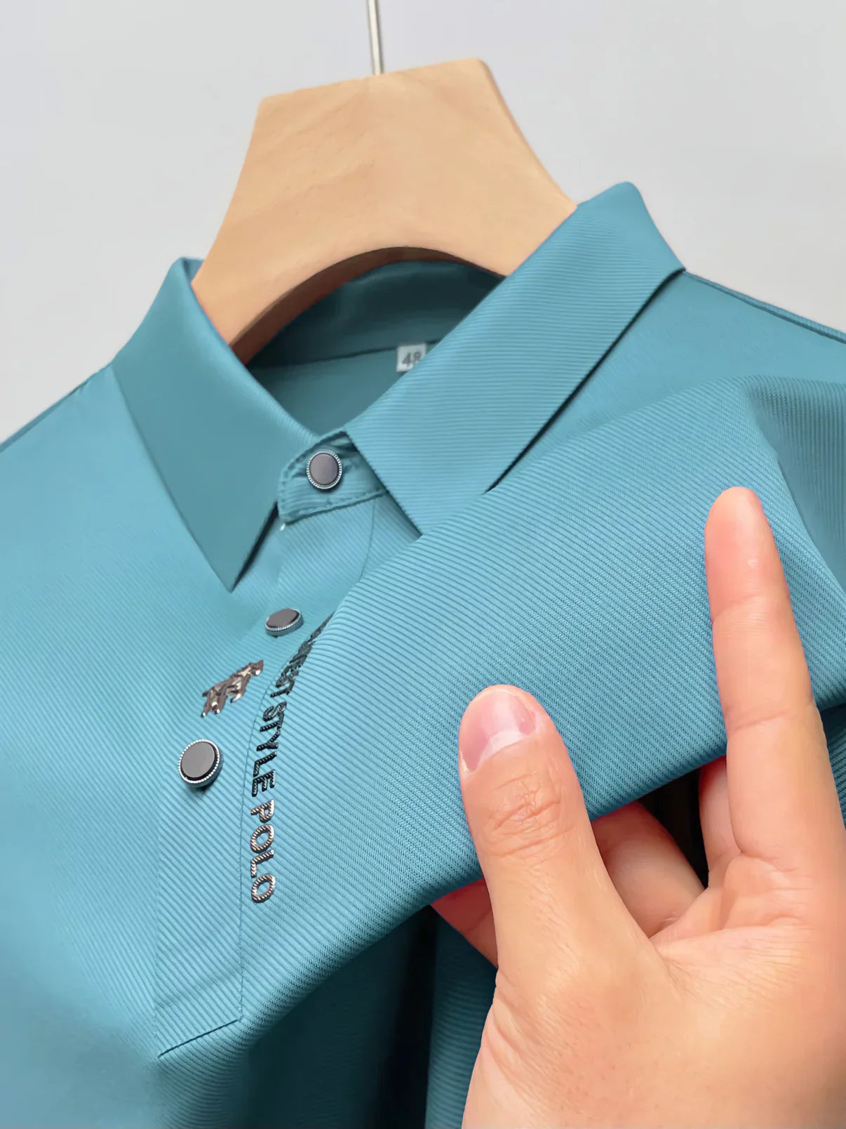 Faltenfreies Muscle Fit Polohemd